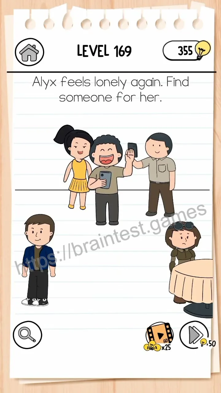 Brain Test Level 169 - Step 1