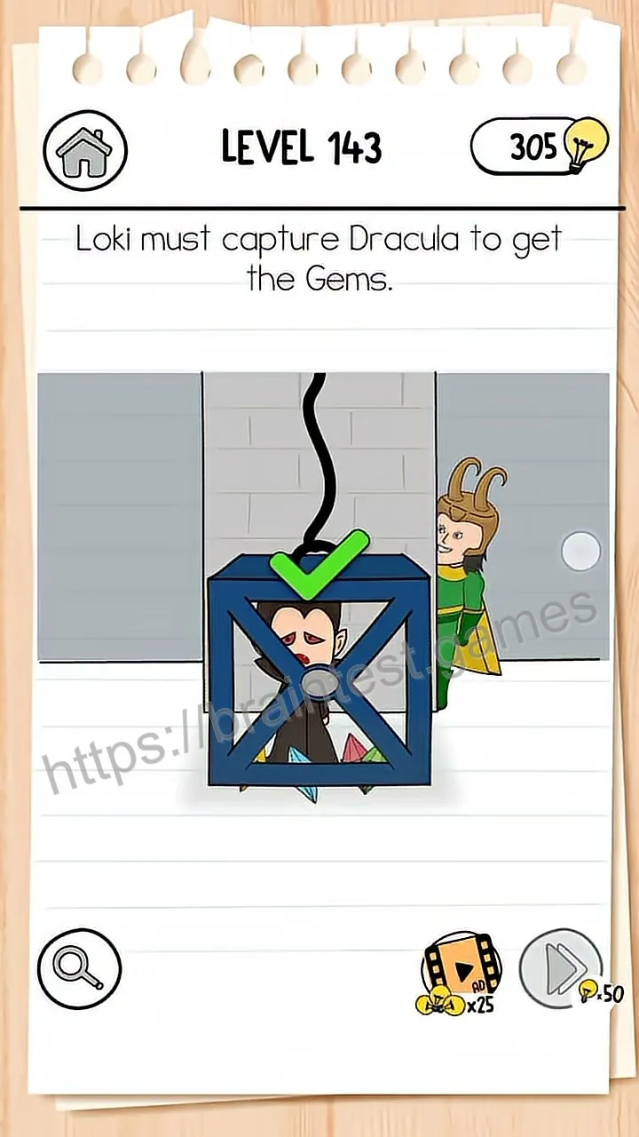 Brain Test Level 143 - Step 2