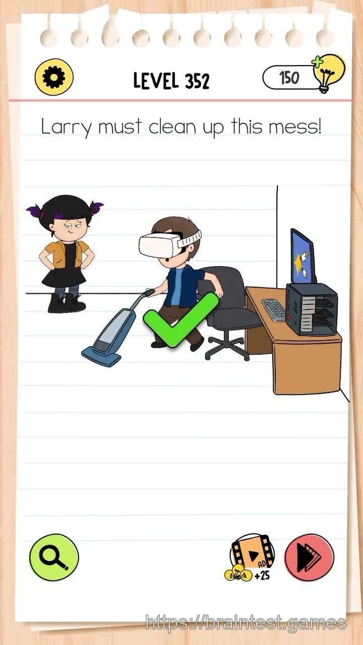 Brain Test Level 352 - Step 2