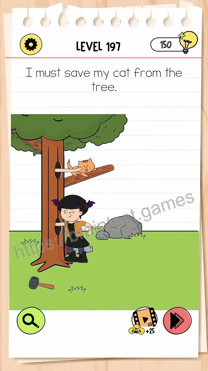 Brain Test Level 197 - Step 1