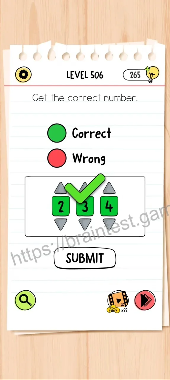 Brain Test Level 506 - Step 2