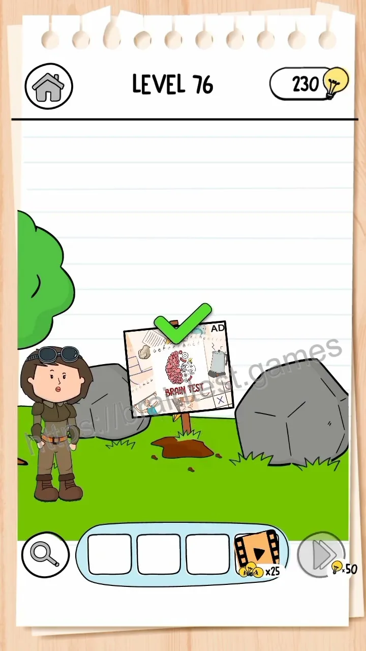 Brain Test Level 76 - Step 2