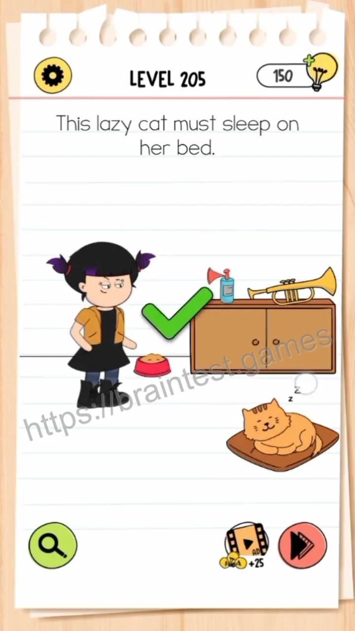 Brain Test Level 205 - Step 2