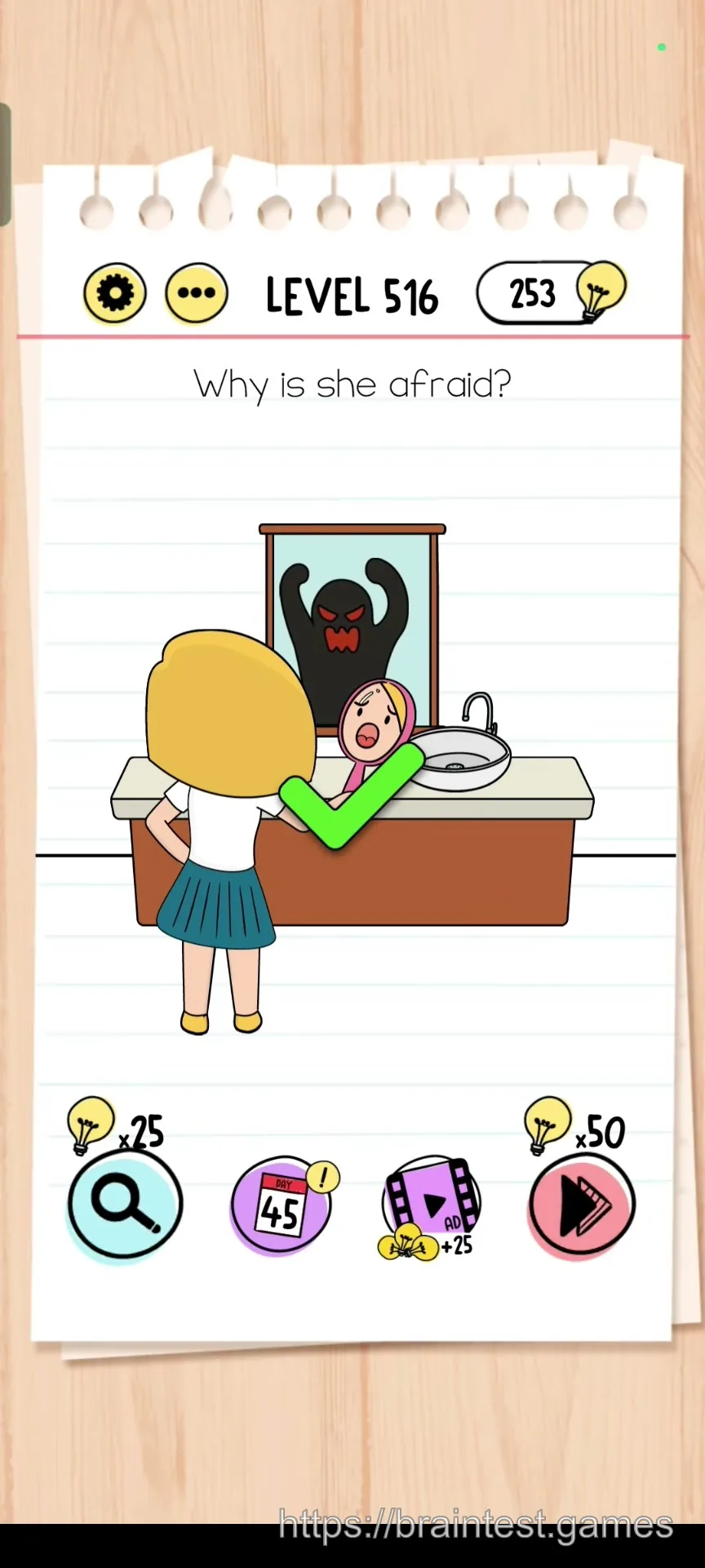 Brain Test Level 516 - Step 2