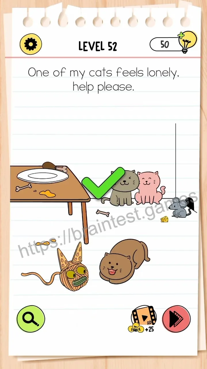 Brain Test Level 52 - Step 2