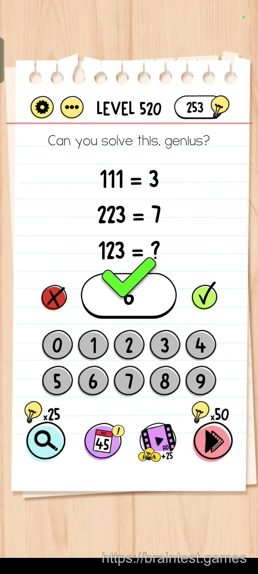 Brain Test Level 520 - Step 2