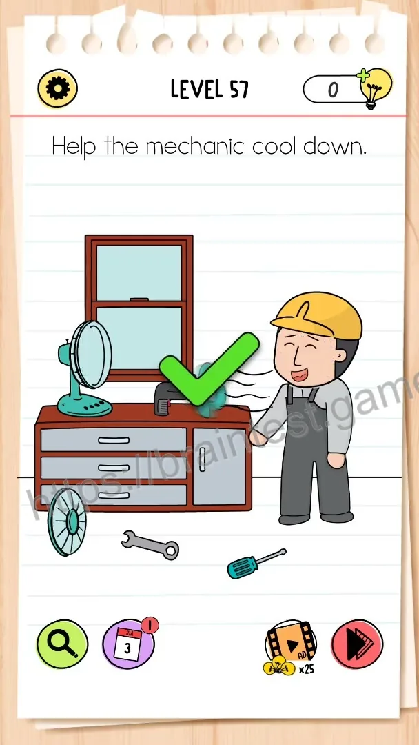 Brain Test Level 57 - Step 2