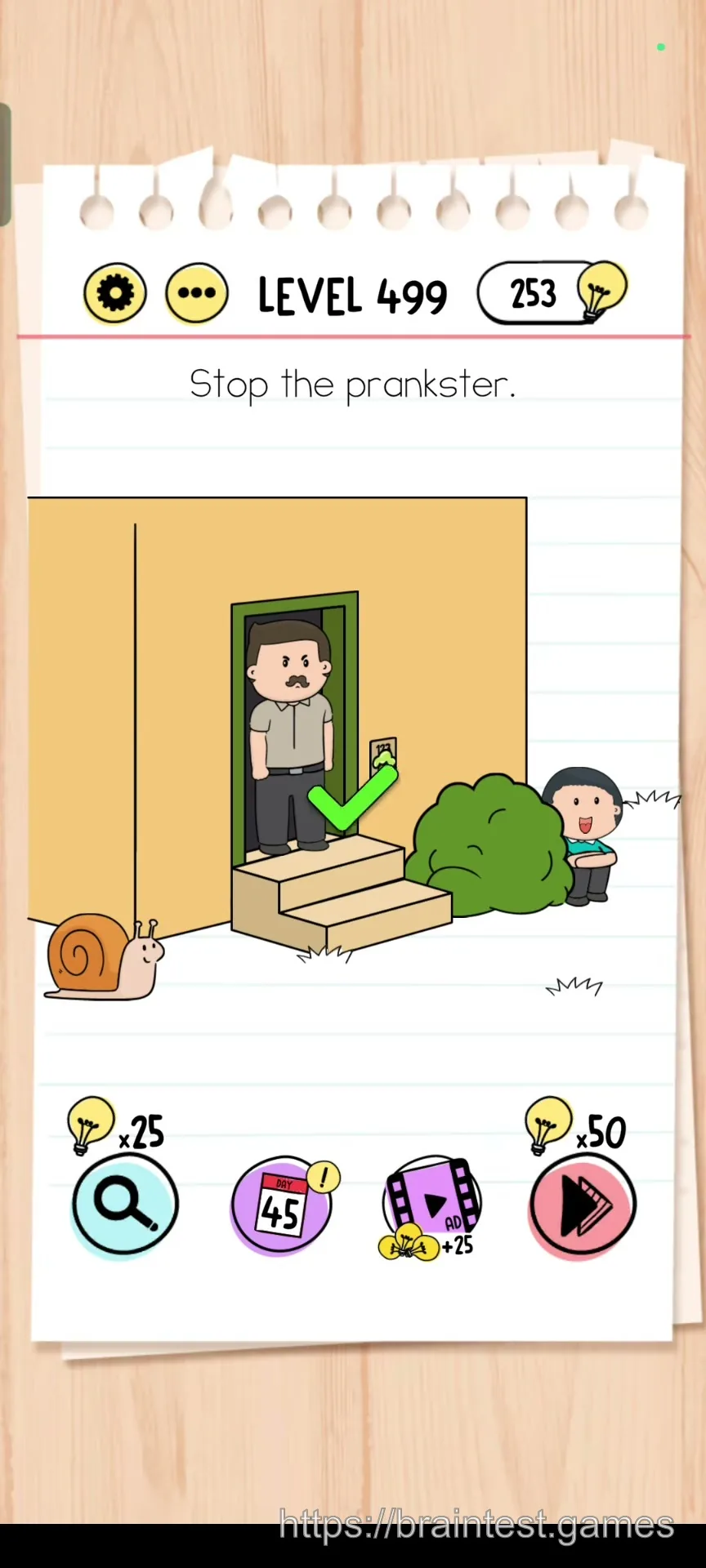 Brain Test Level 499 - Step 2