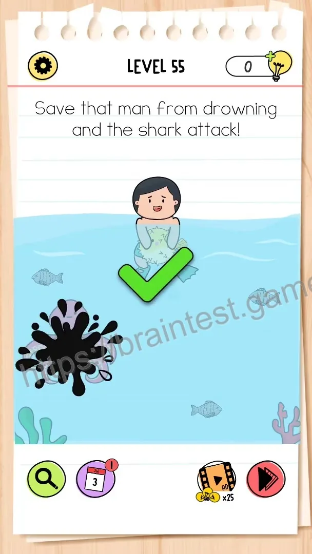 Brain Test Level 55 - Step 2