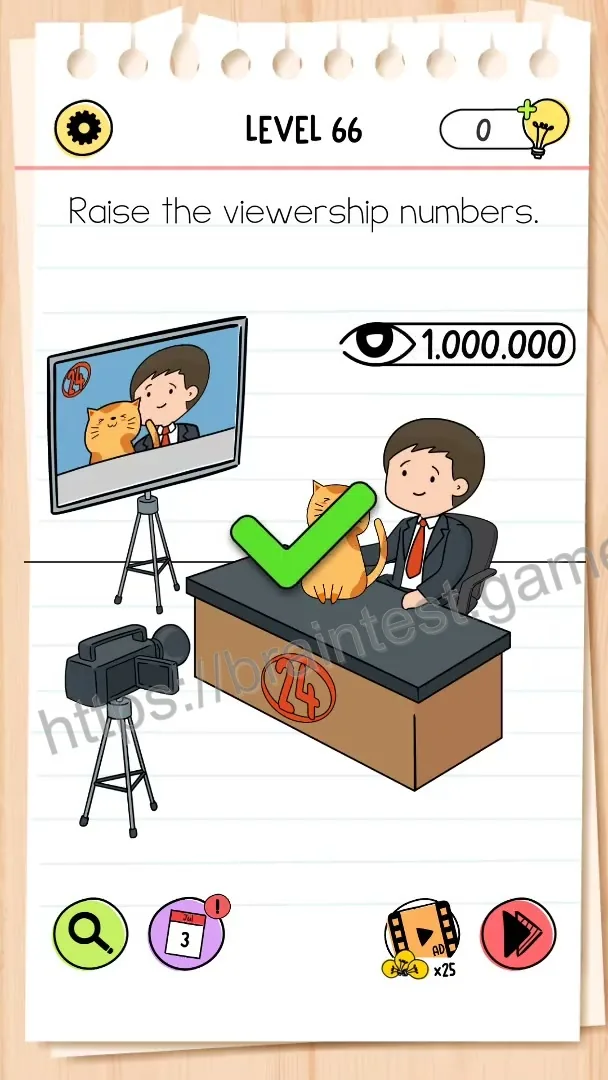 Brain Test Level 66 - Step 2