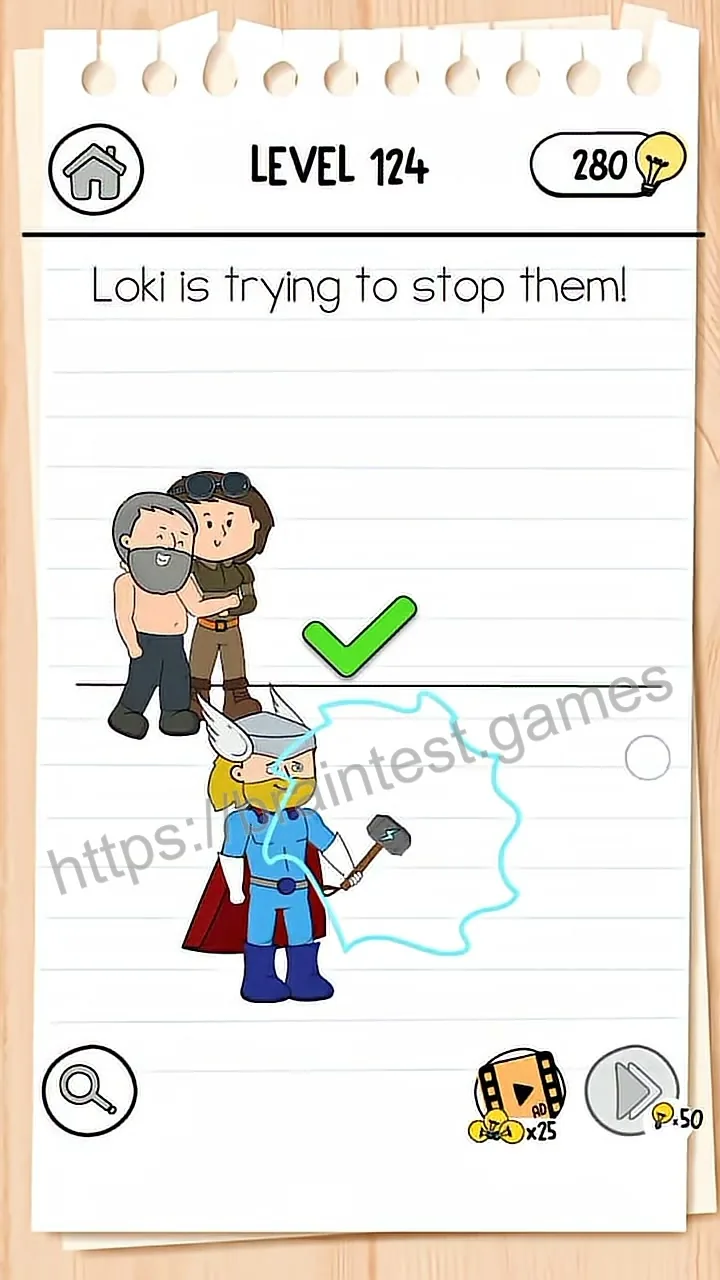 Brain Test Level 124 - Step 2