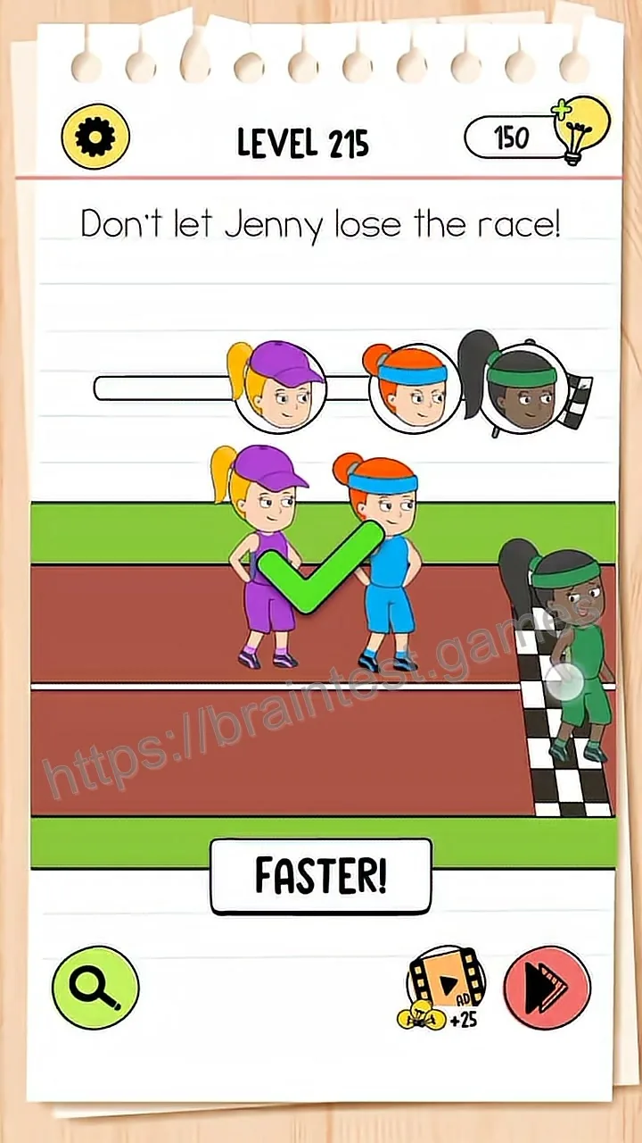 Brain Test Level 215 - Step 2