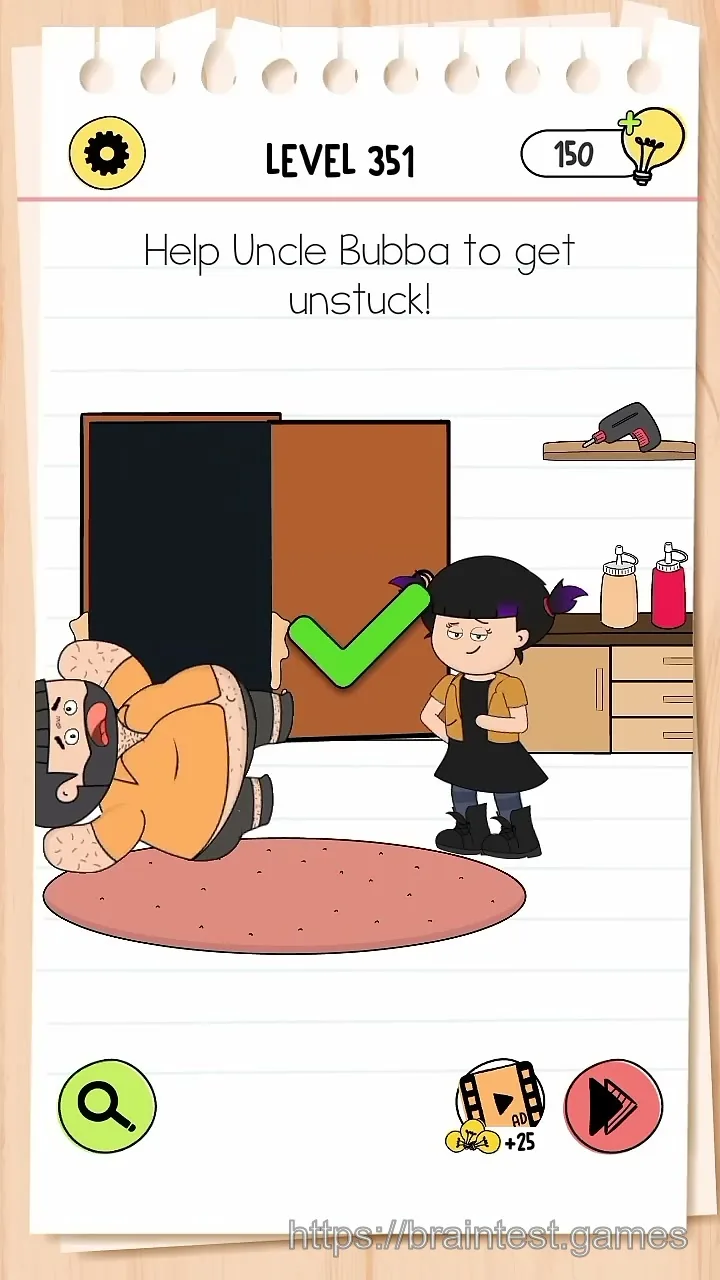 Brain Test Level 351 - Step 2