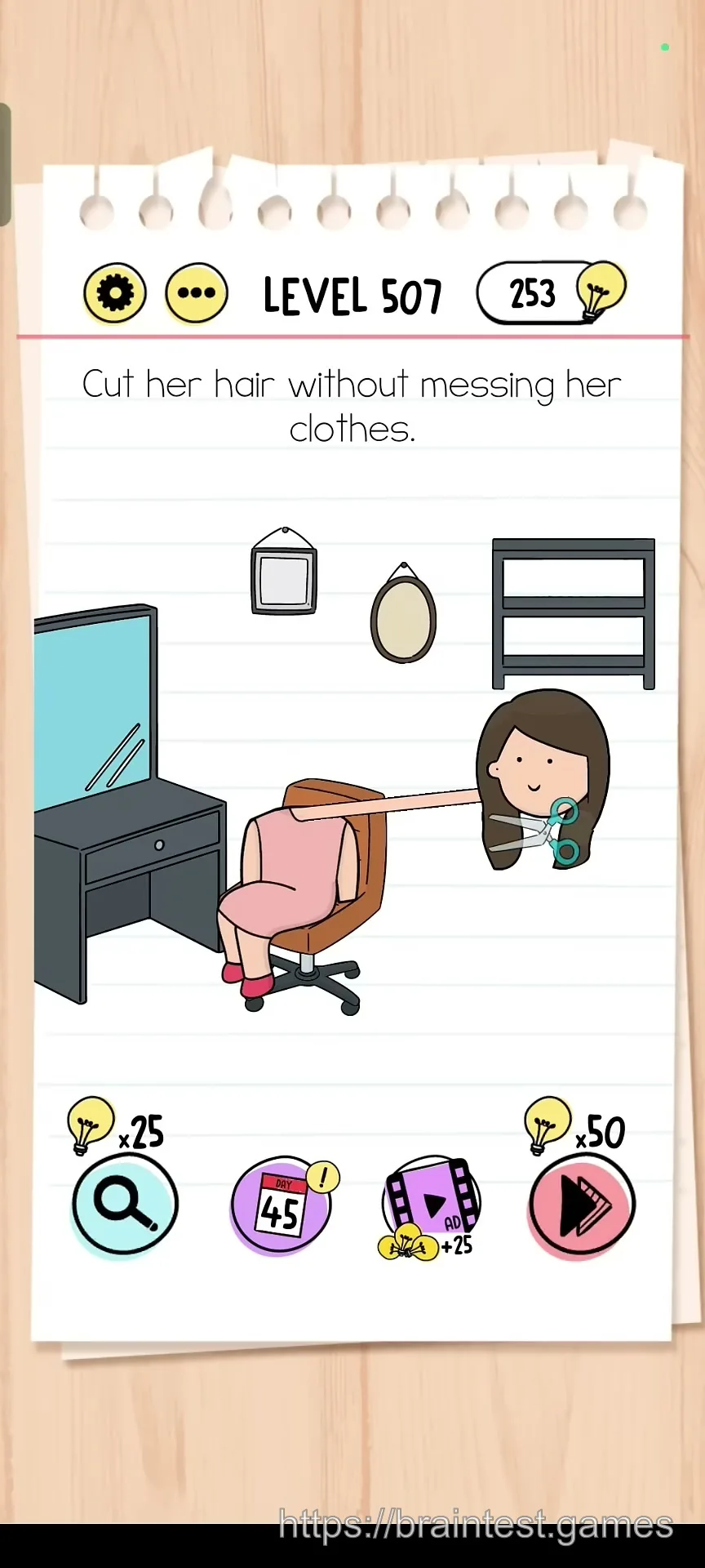 Brain Test Level 507 - Step 1