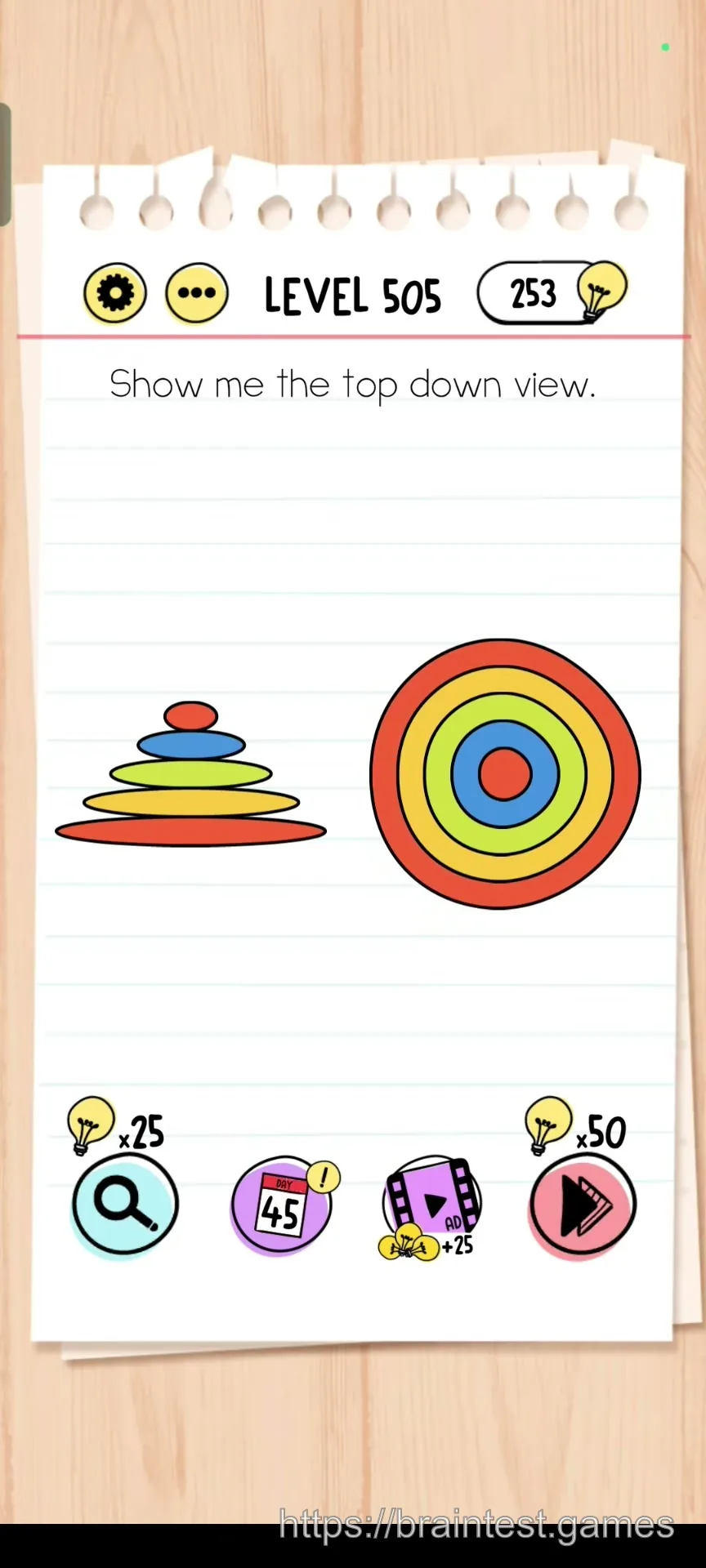 Brain Test Level 505 - Step 1