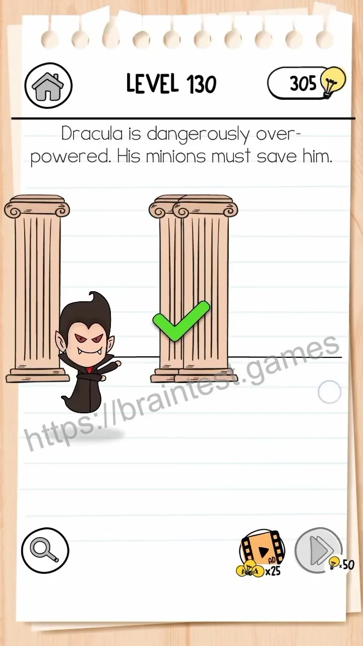 Brain Test Level 130 - Step 2