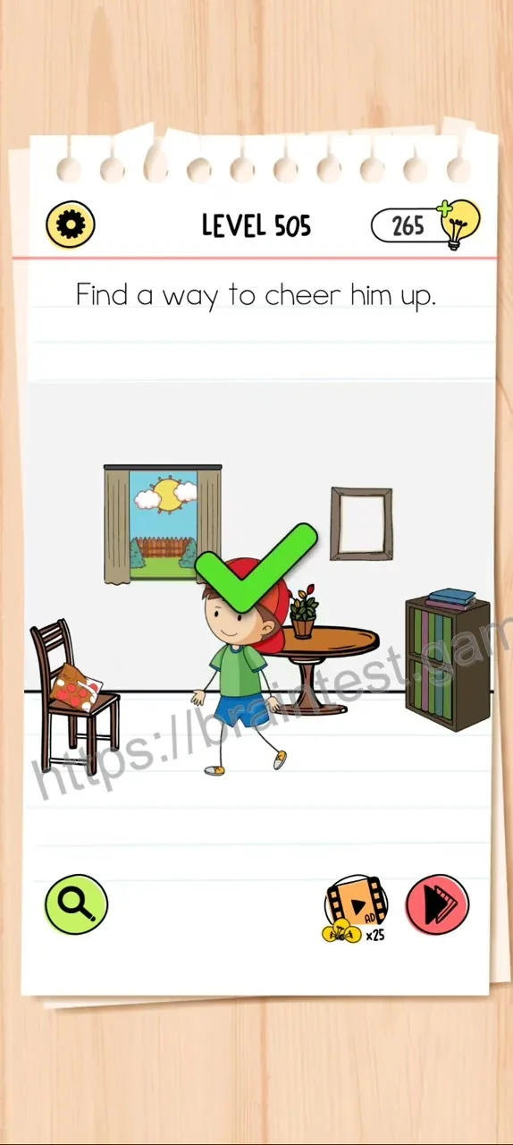 Brain Test Level 505 - Step 2
