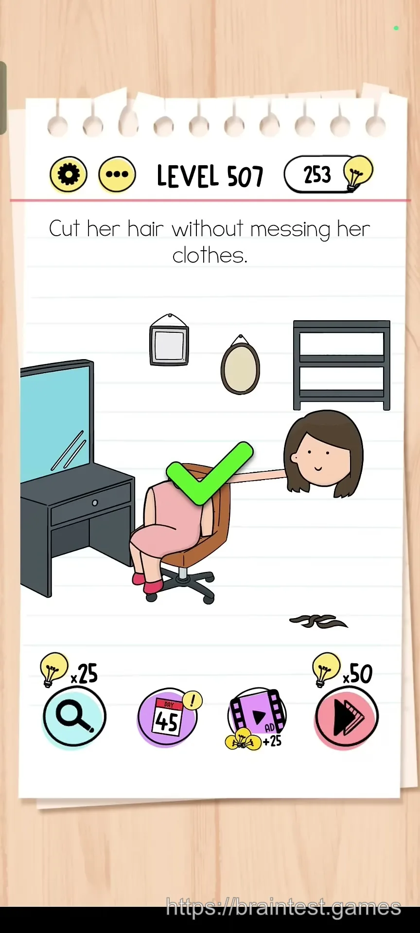 Brain Test Level 507 - Step 2