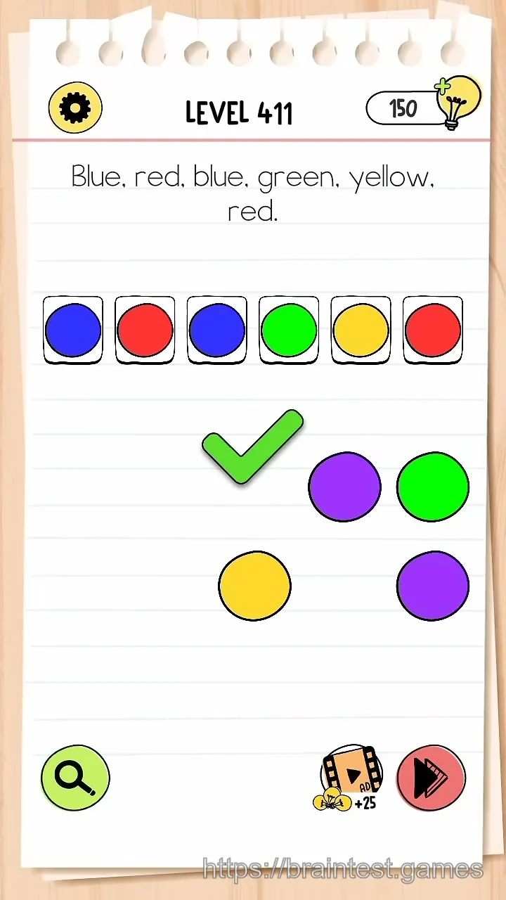 Brain Test Level 411 - Step 2
