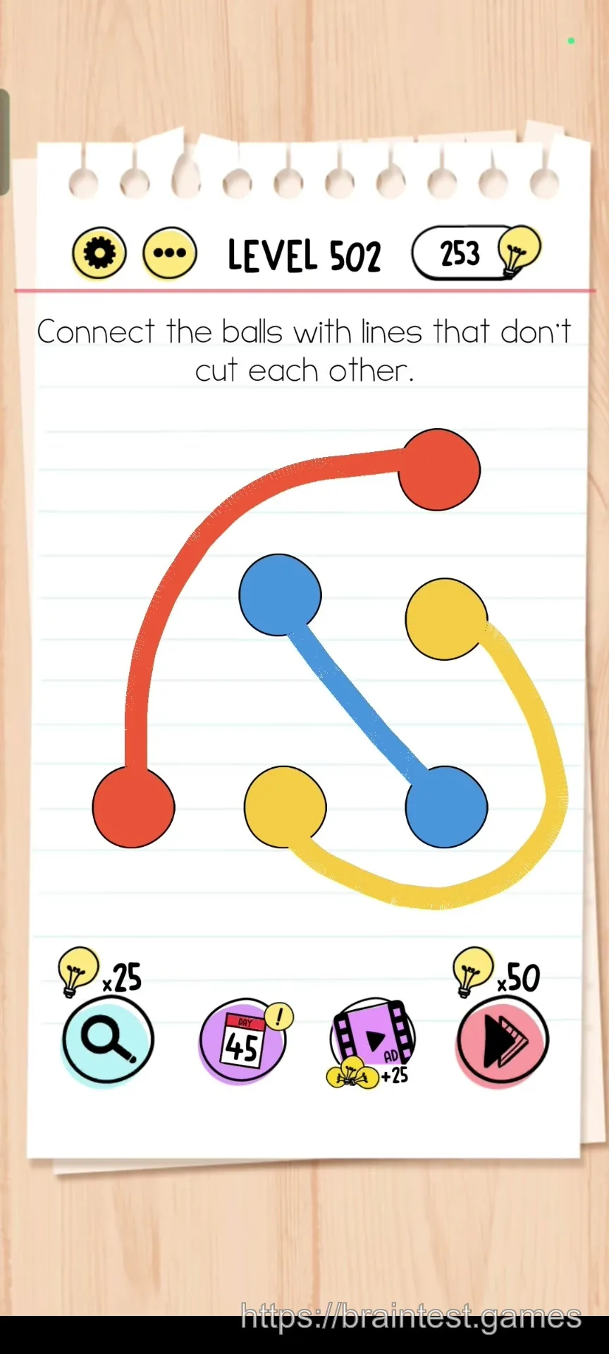Brain Test Level 502 - Step 1