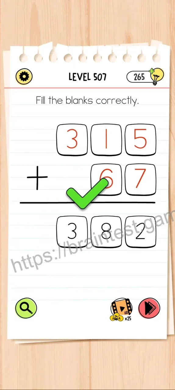Brain Test Level 507 - Step 2