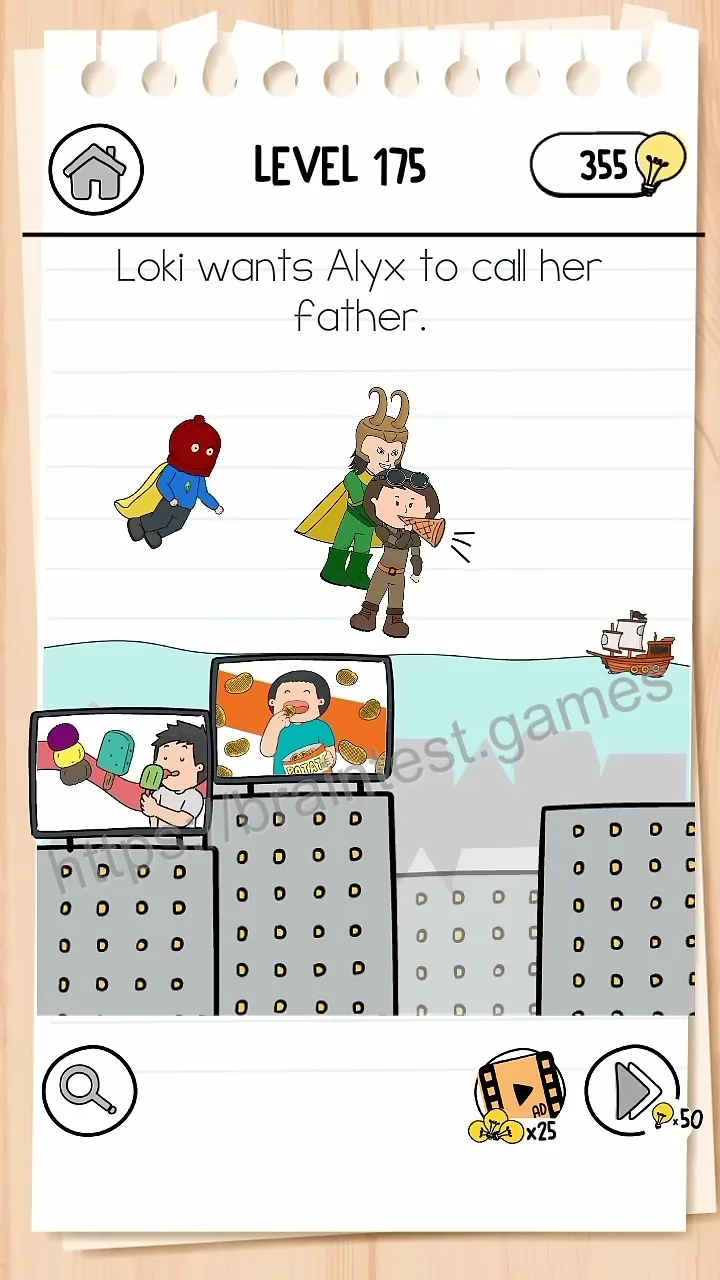 Brain Test Level 175 - Step 2