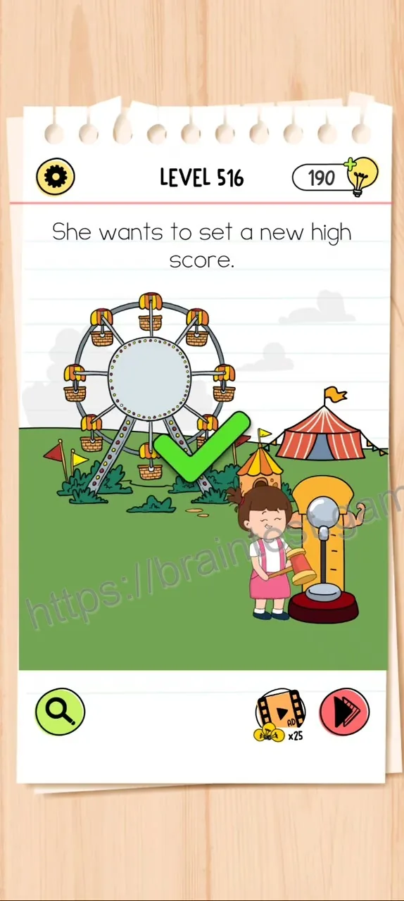 Brain Test Level 516 - Step 2