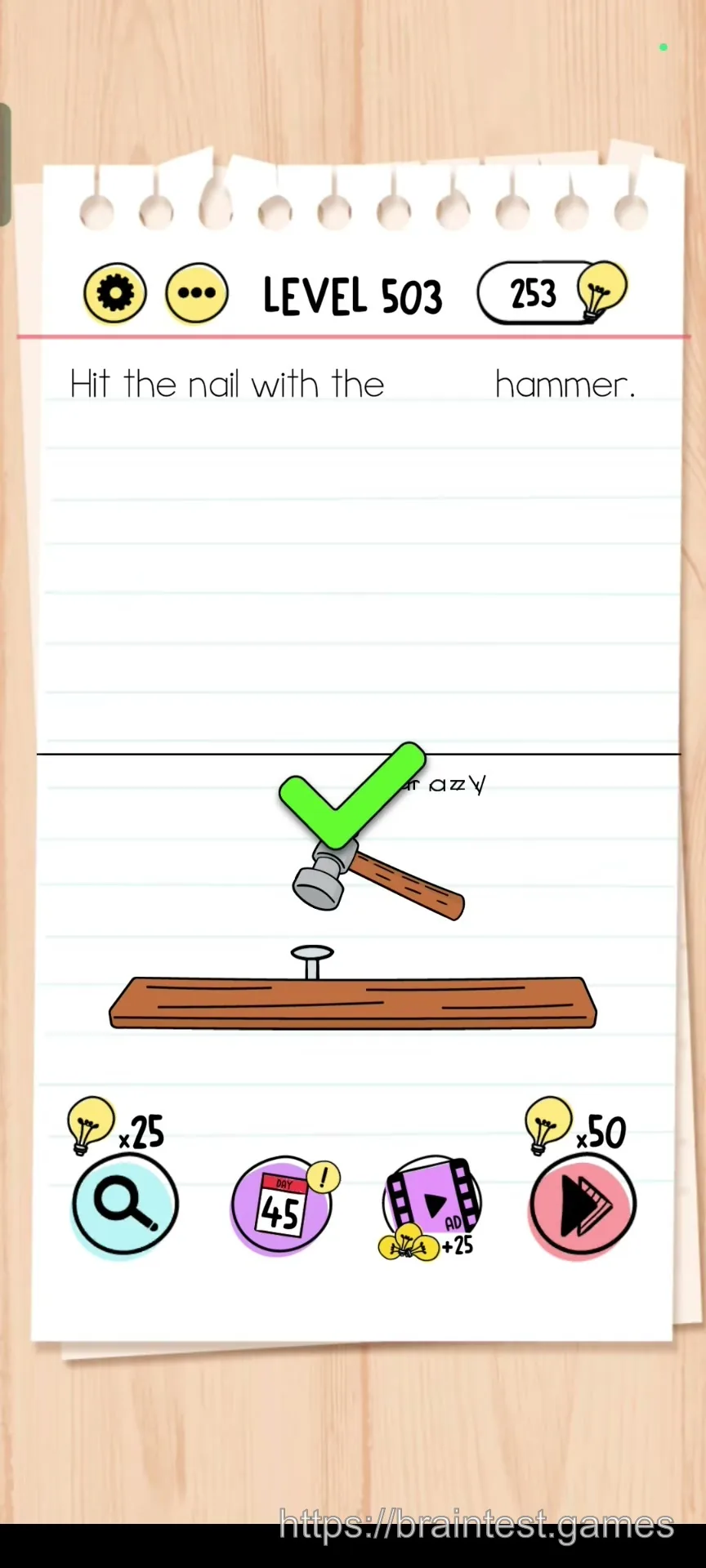 Brain Test Level 503 - Step 2