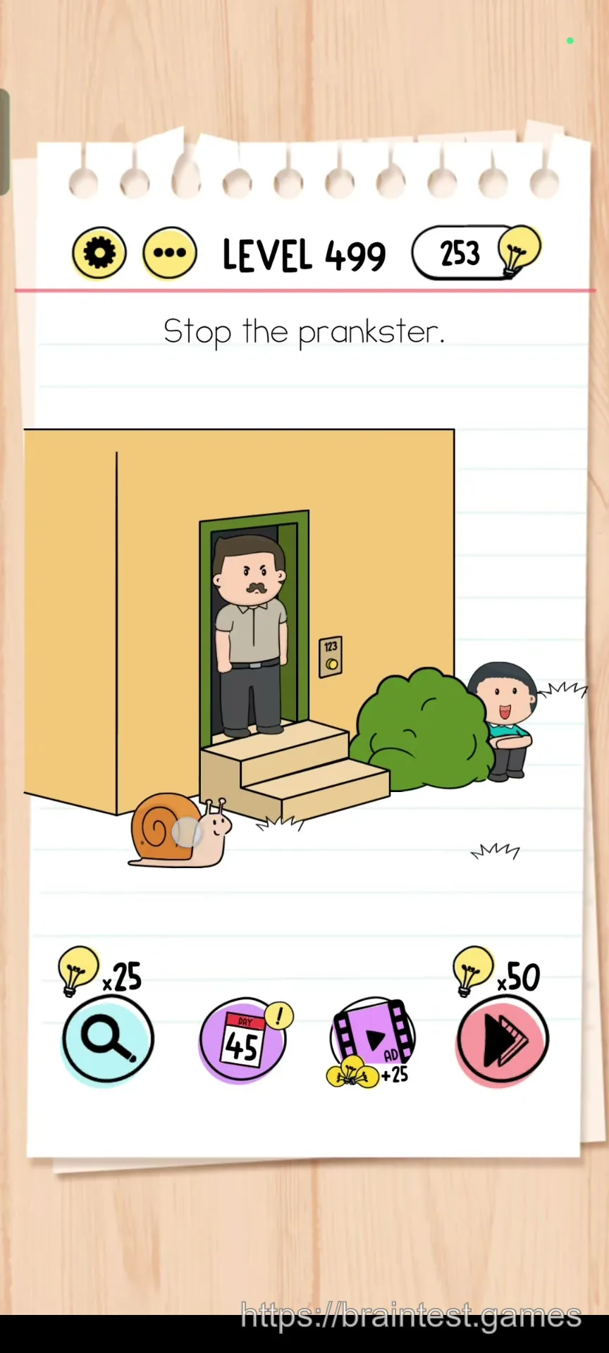 Brain Test Level 499 - Step 1
