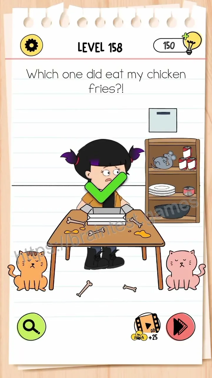 Brain Test Level 158 - Step 2