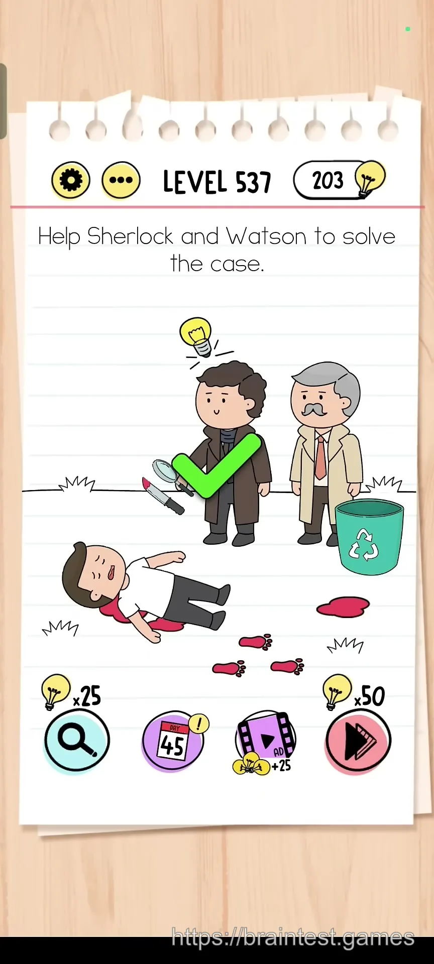 Brain Test Level 537 - Step 2