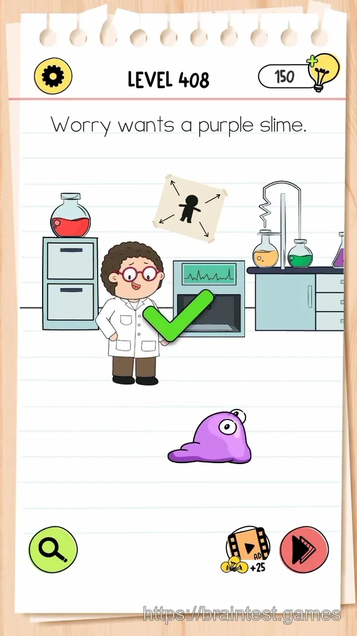 Brain Test Level 408 - Step 2