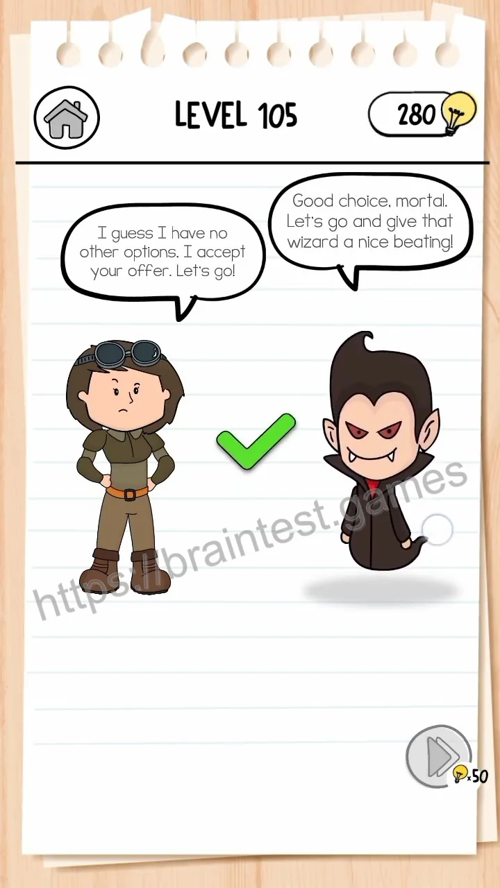 Brain Test Level 105 - Step 2
