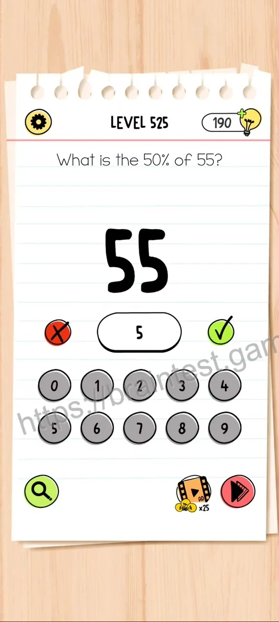 Brain Test Level 525