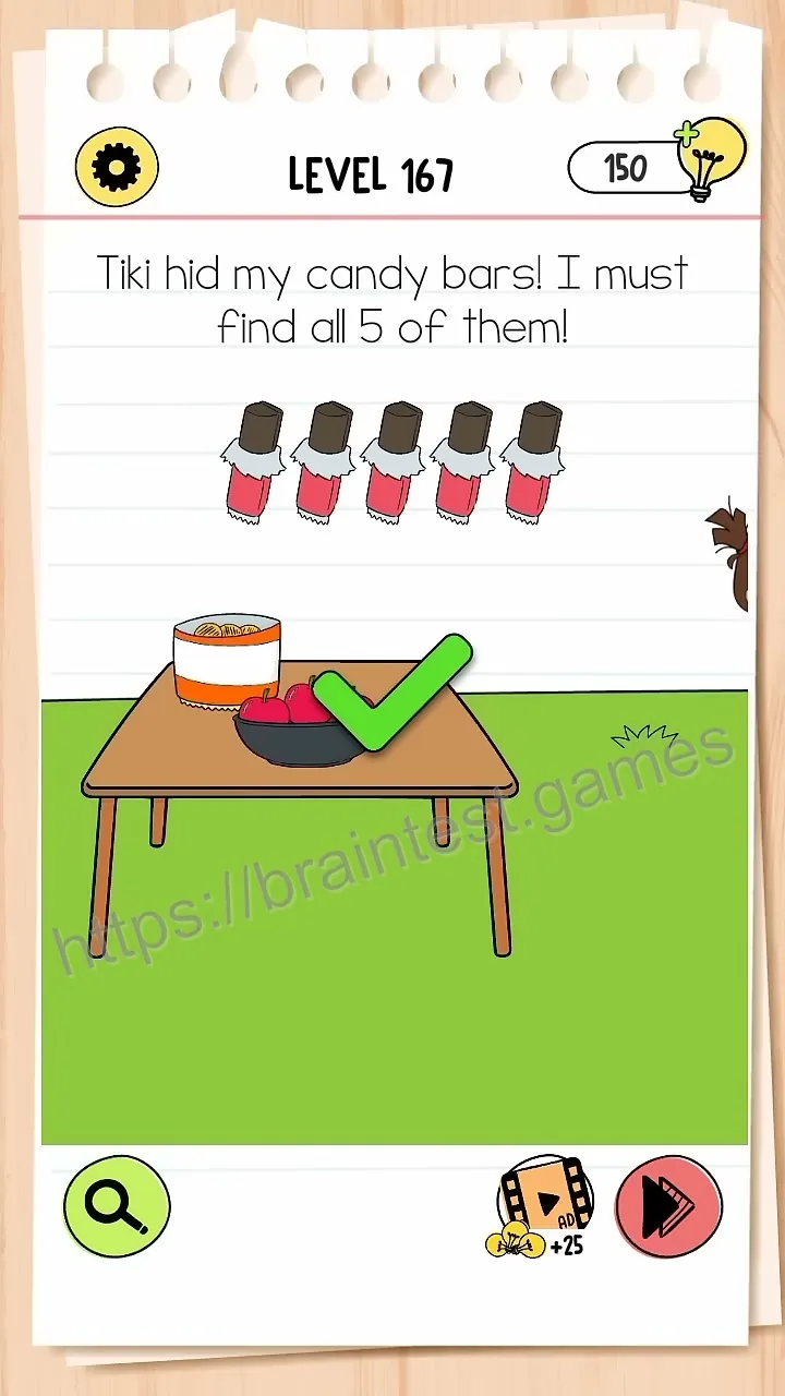 Brain Test Level 167 - Step 2