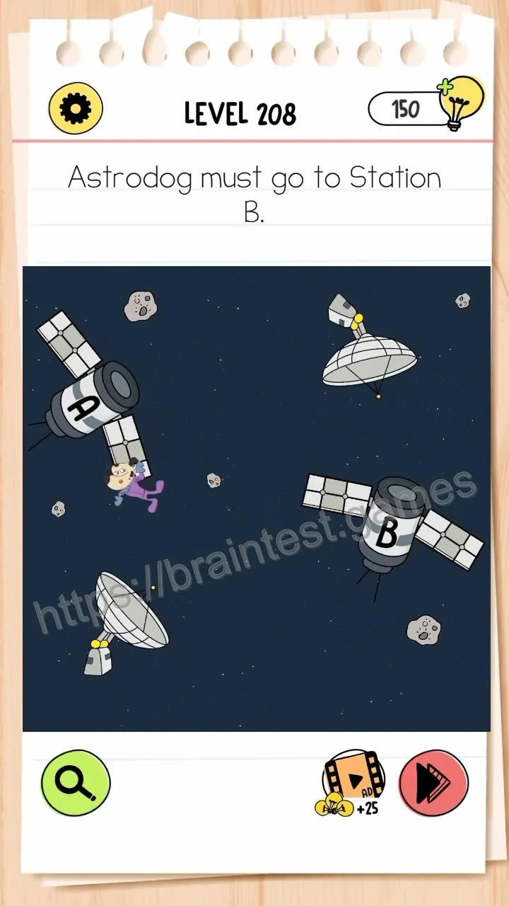 Brain Test Level 208 - Step 1