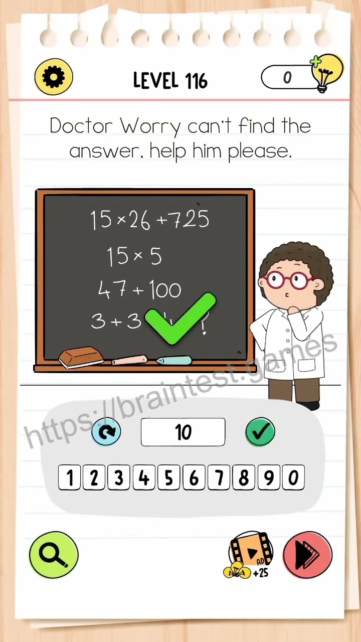 Brain Test Level 116 - Step 2