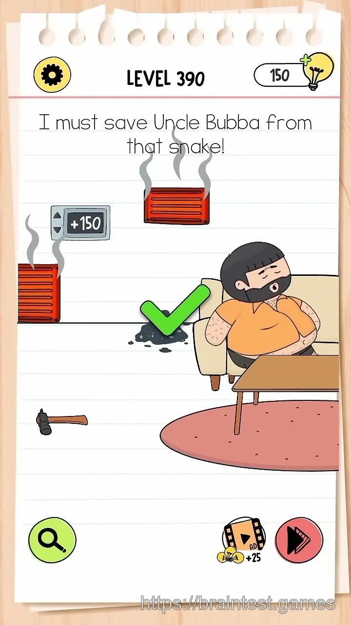 Brain Test Level 390 - Step 2