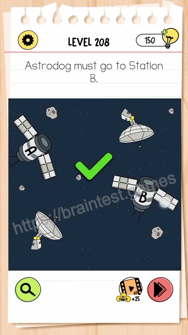 Brain Test Level 208 - Step 2