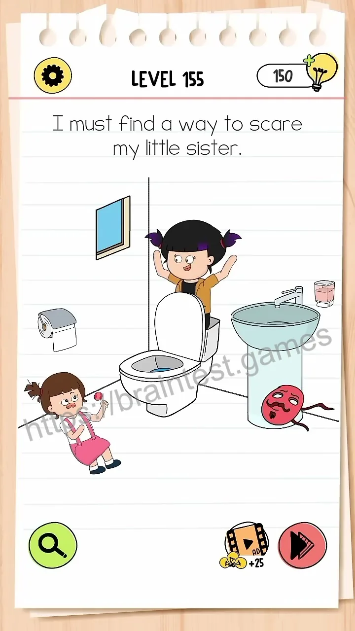 Brain Test Level 155 - Step 2