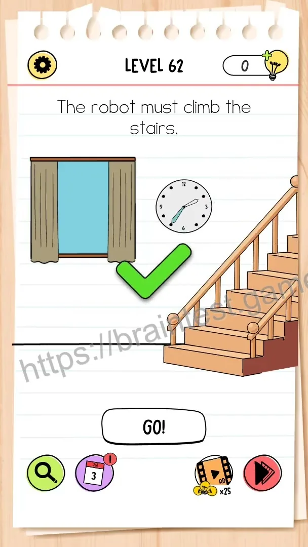 Brain Test Level 62 - Step 2