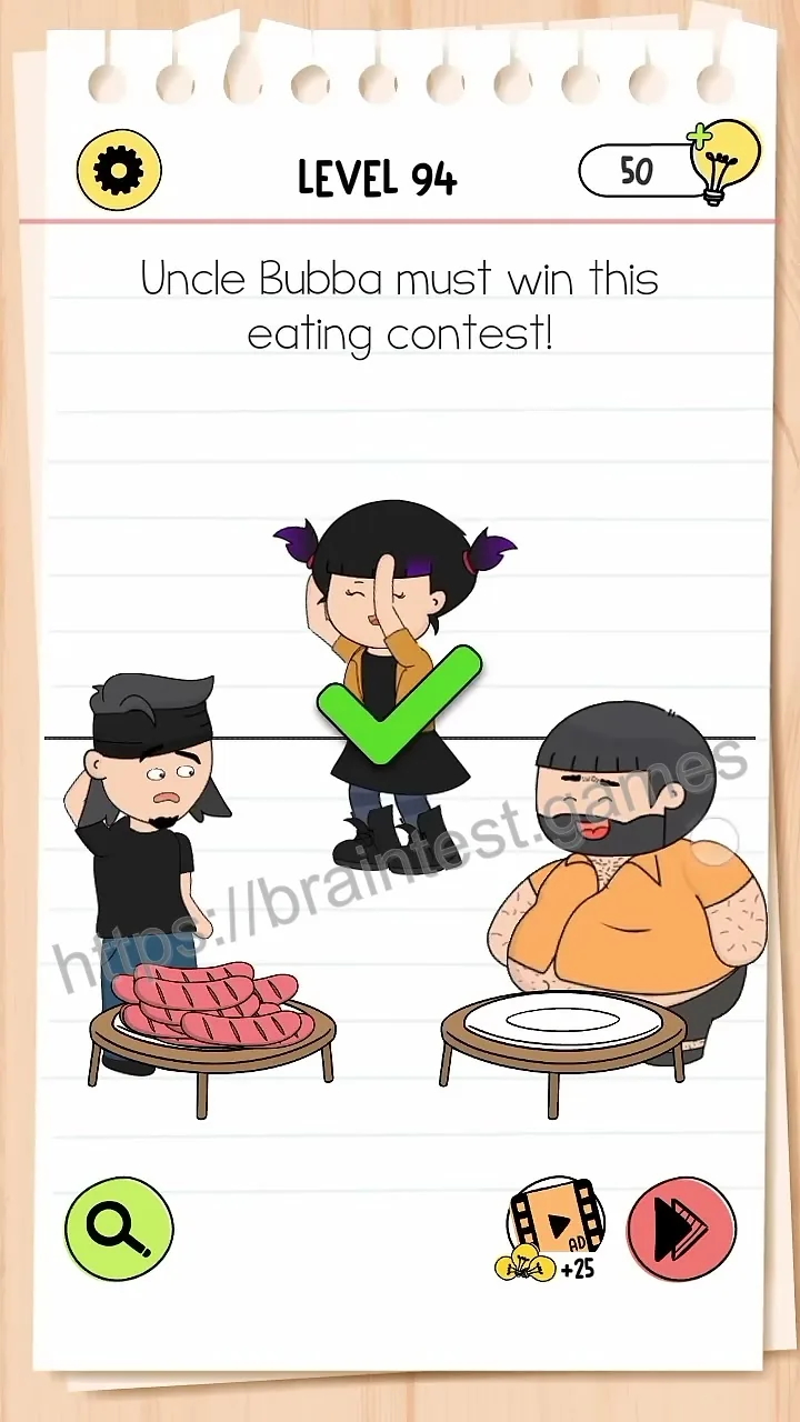 Brain Test Level 94 - Step 2