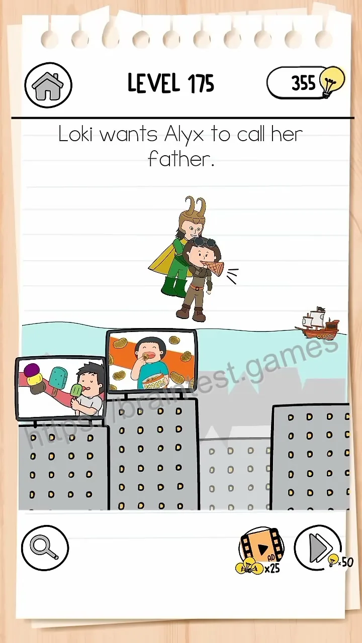 Brain Test Level 175 - Step 1