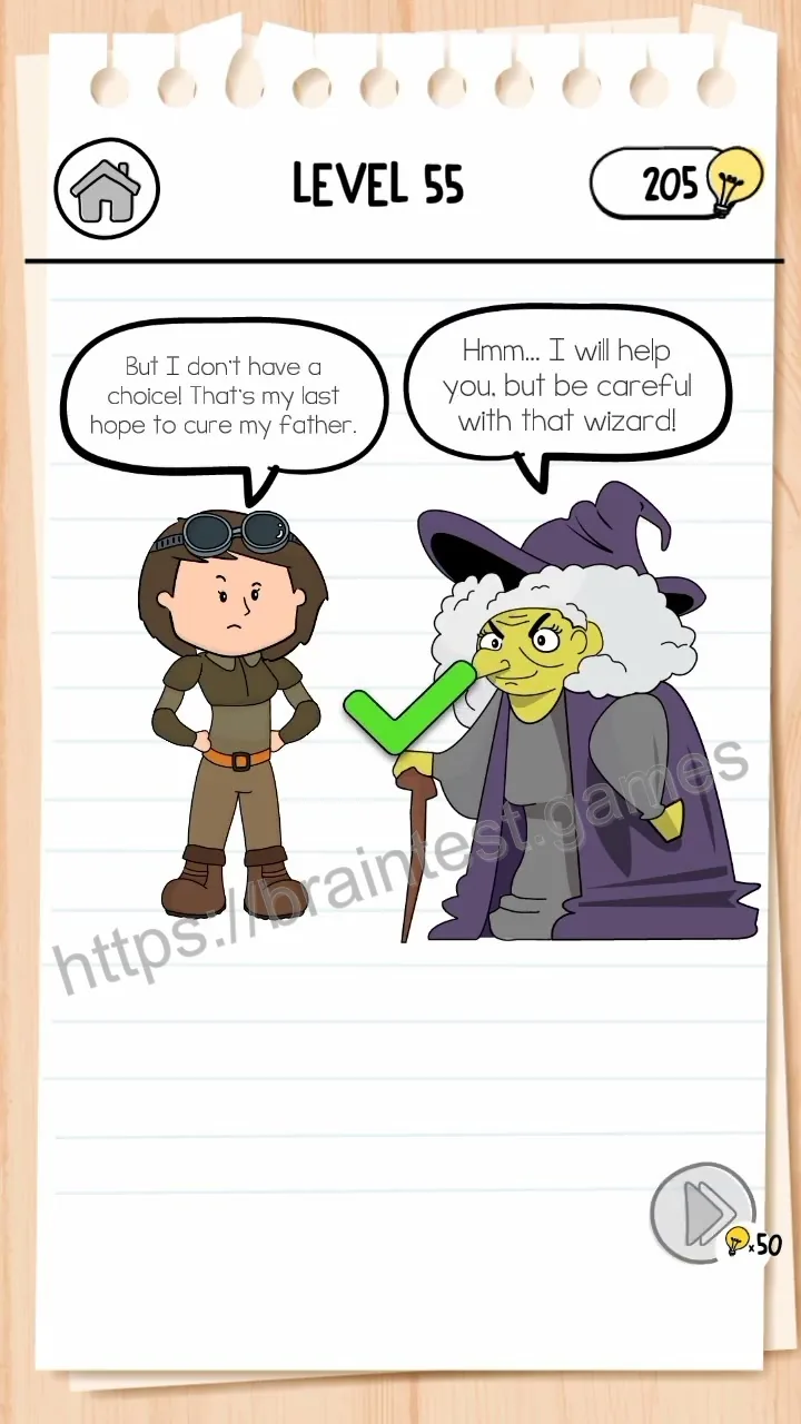 Brain Test Level 55 - Step 2