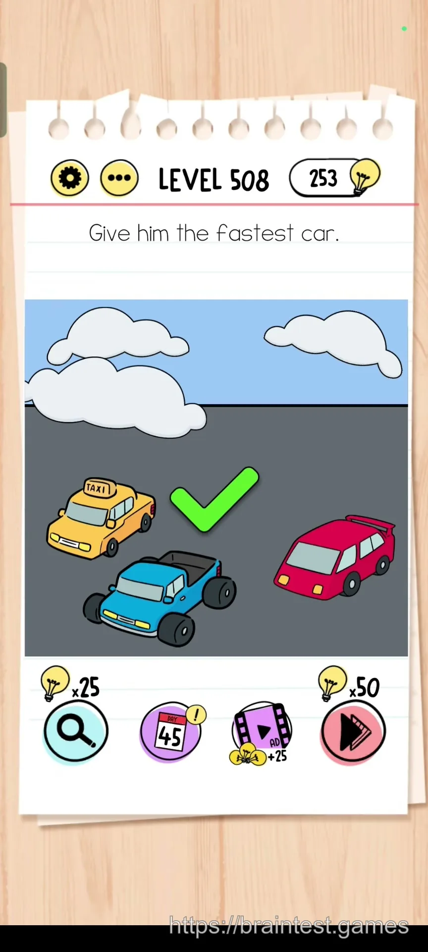 Brain Test Level 508 - Step 2