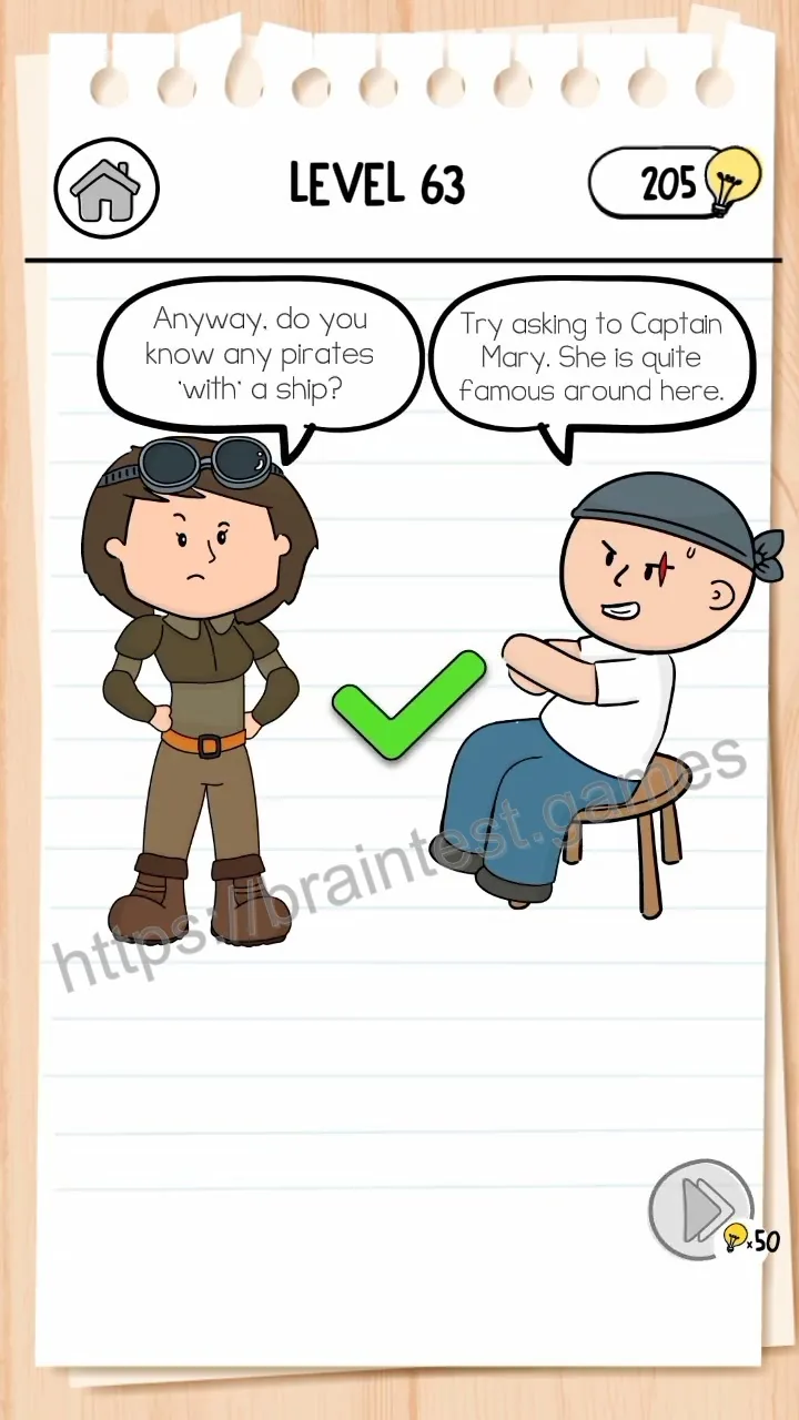 Brain Test Level 63 - Step 2