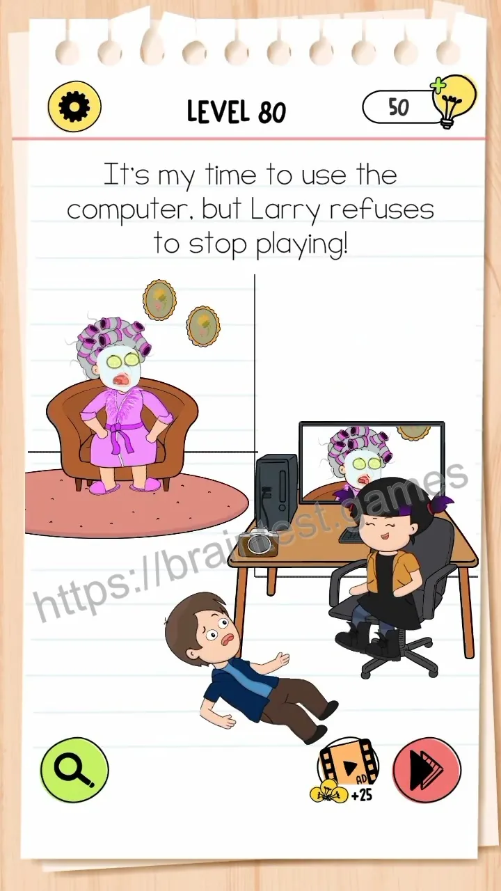Brain Test Level 80 - Step 2
