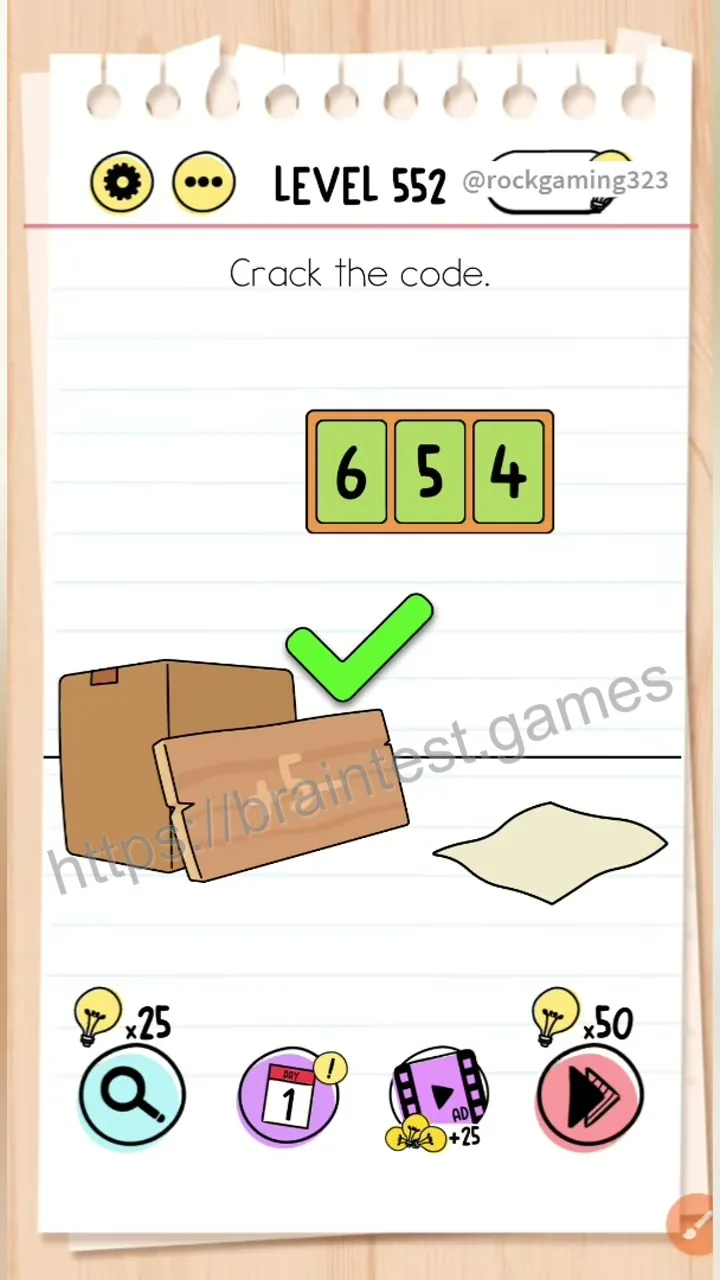 Brain Test Level 552 - Step 2