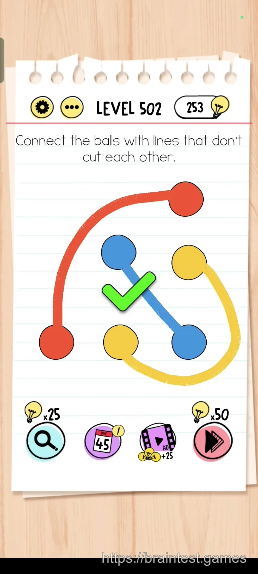 Brain Test Level 502 - Step 2