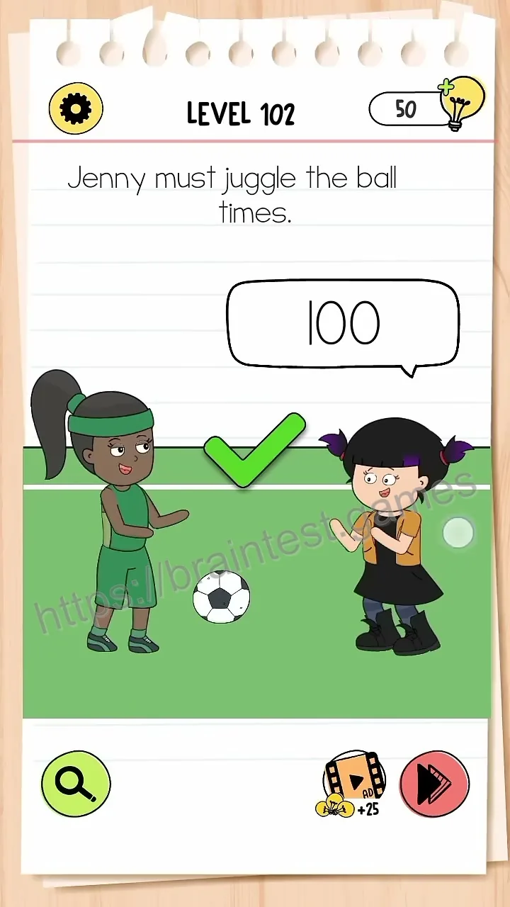 Brain Test Level 102 - Step 2